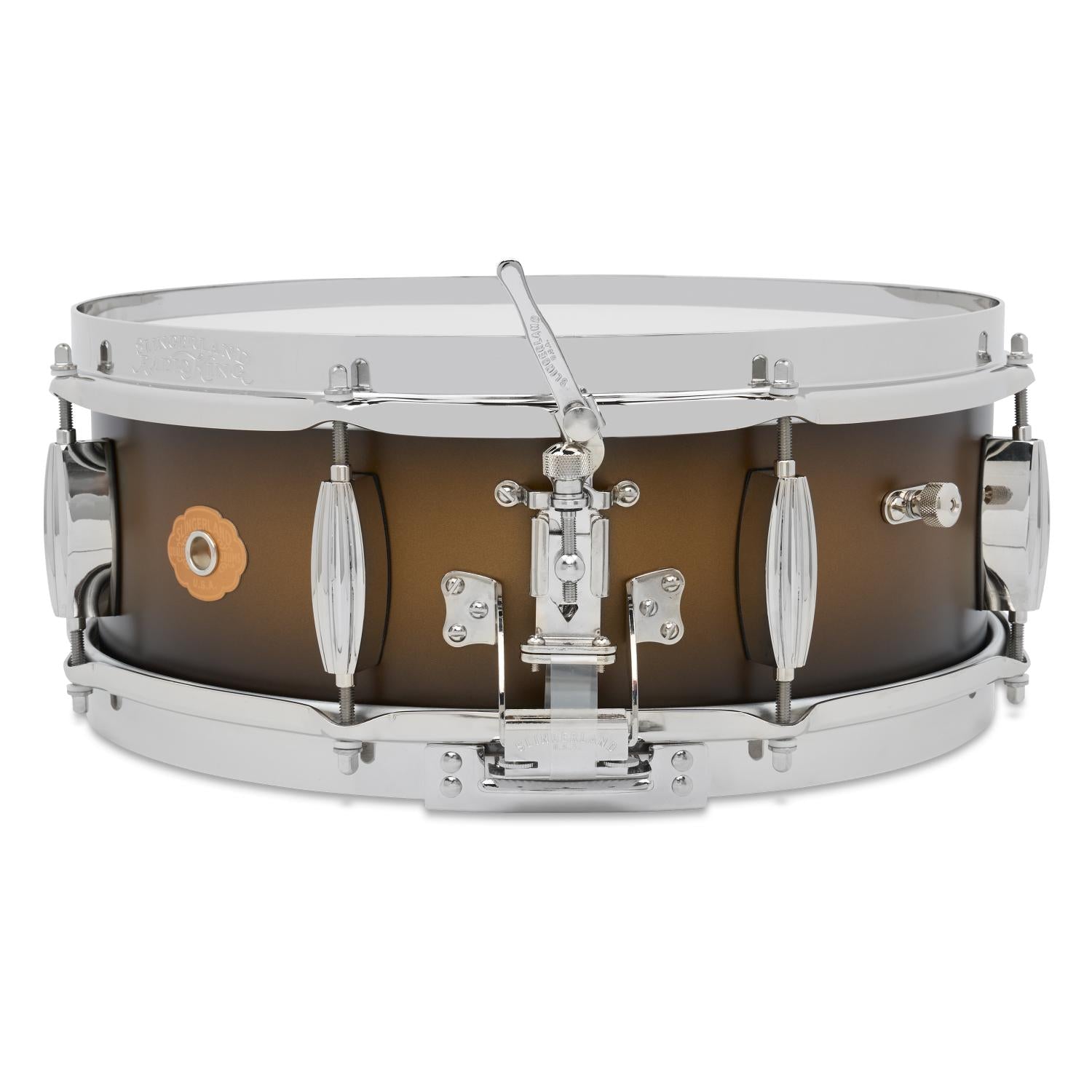 Slingerland Solid Maple Radio King Snare Drum 14x5 Black & Gold Duco Lacquer - Drum Center Of Portsmouth