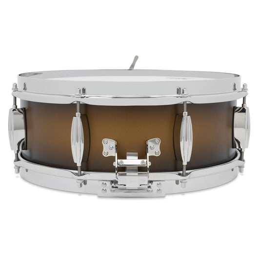 Slingerland Solid Maple Radio King Snare Drum 14x5 Black & Gold Duco Lacquer - Drum Center Of Portsmouth