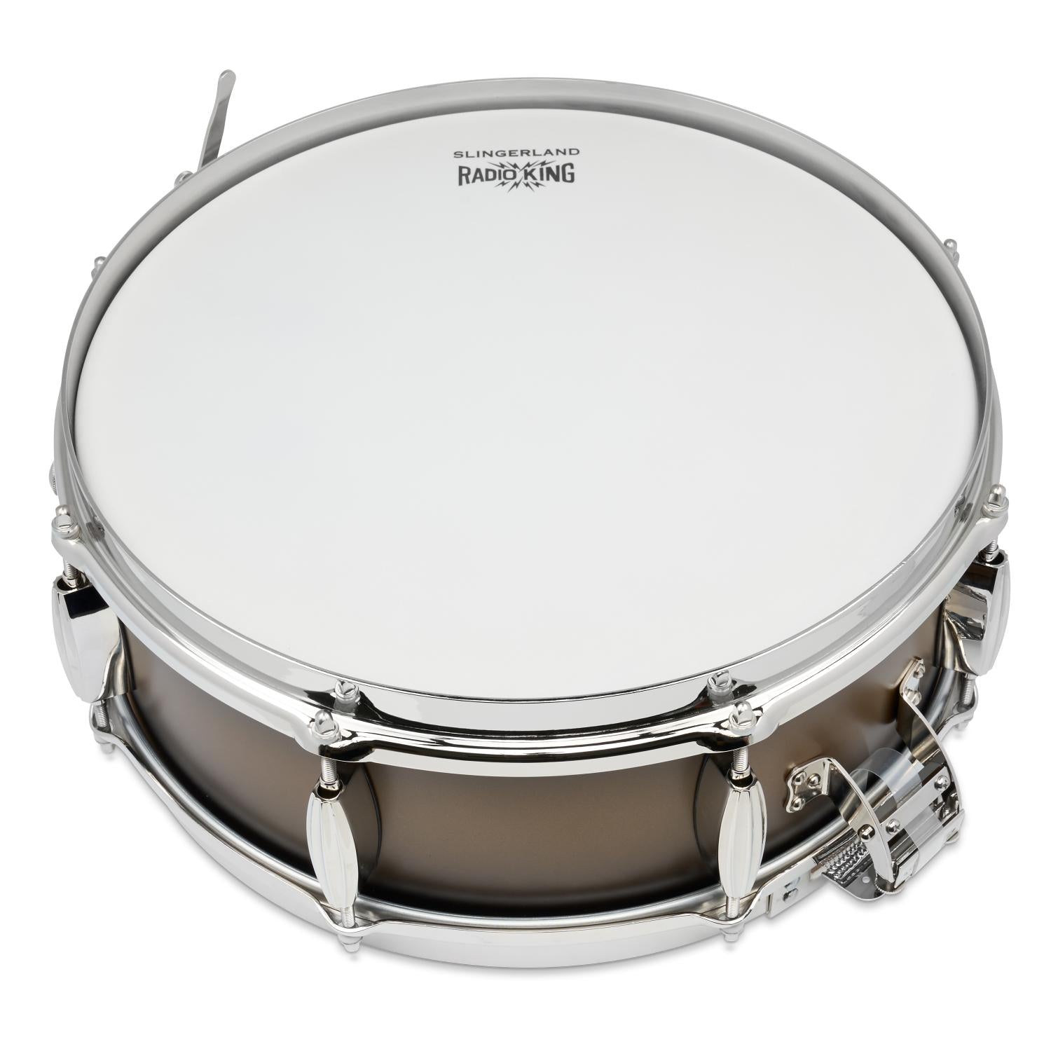 Slingerland Solid Maple Radio King Snare Drum 14x5 Black & Gold Duco Lacquer - Drum Center Of Portsmouth