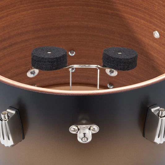 Slingerland Radio King Tom 10x7 Black & Gold Lacquer