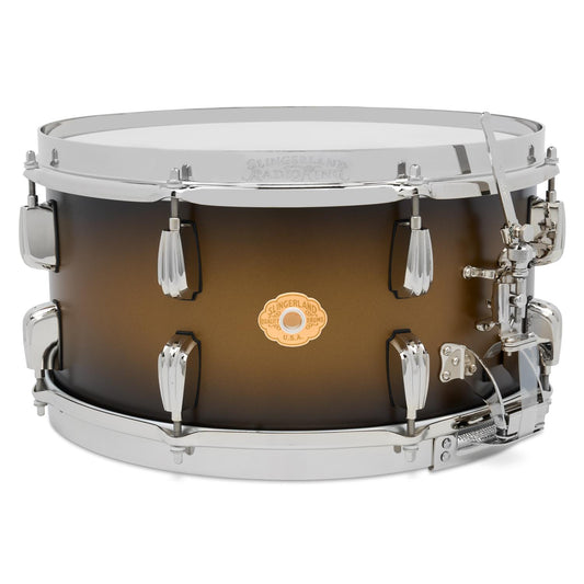 Slingerland Solid Maple Radio King Snare Drum 14x7 Black & Gold Duco Lacquer - Drum Center Of Portsmouth