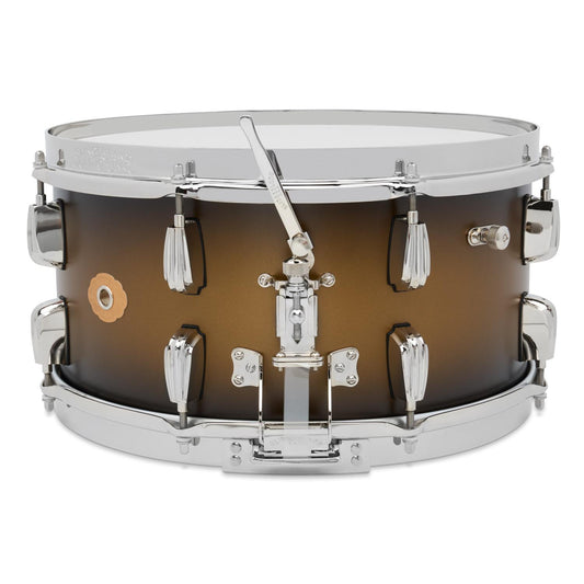 Slingerland Solid Maple Radio King Snare Drum 14x7 Black & Gold Duco Lacquer - Drum Center Of Portsmouth