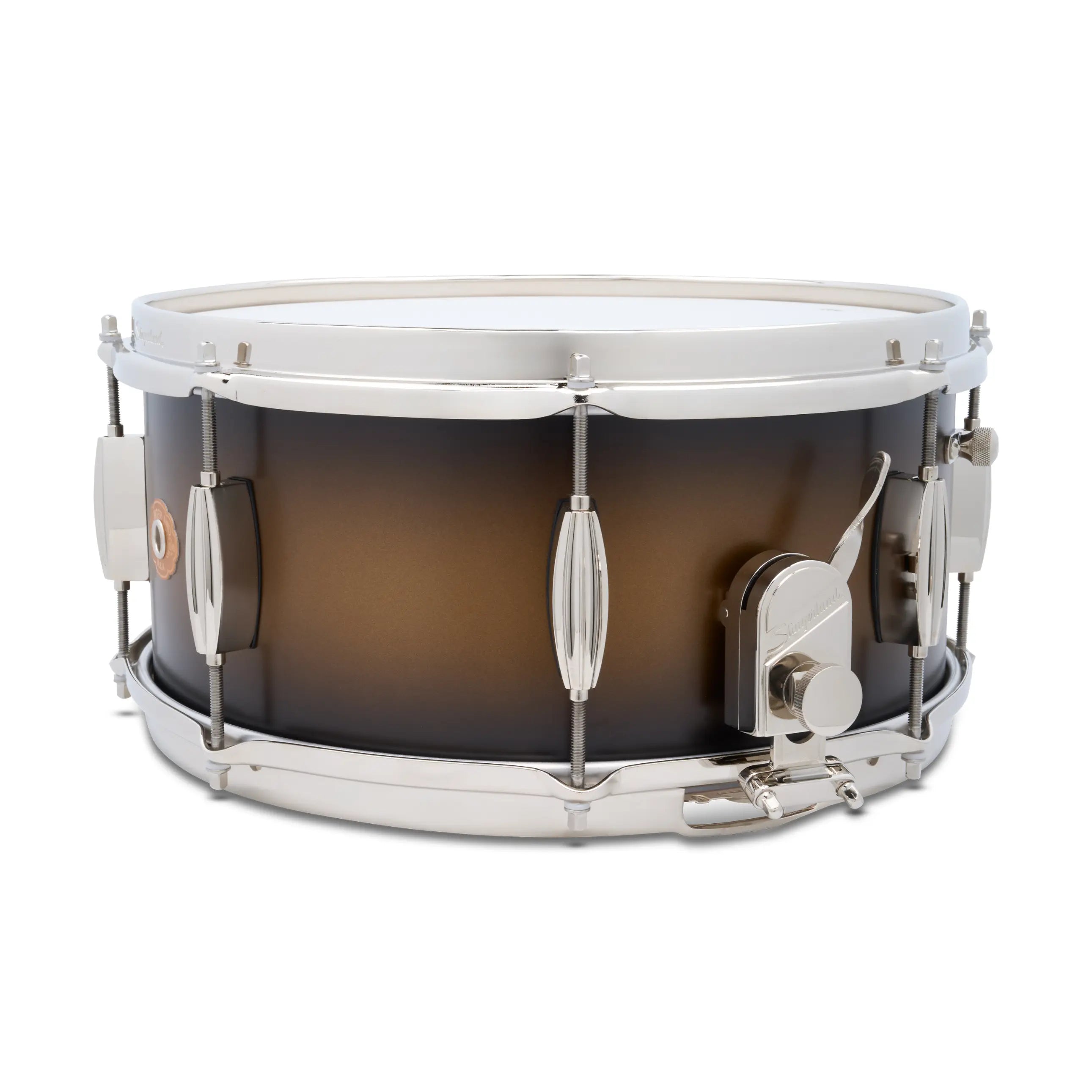 Slingerland Radio King Artist Snare Drum 14x6.5 Black & Gold Lacquer