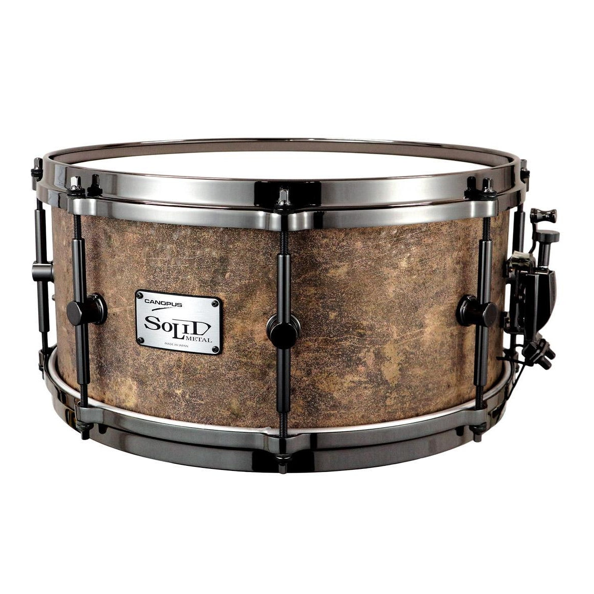 Canopus Patina Solid Brass Snare Drum 14x6.5 - Drum Center Of Portsmouth