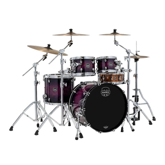 Mapex Saturn VI Rock 4pc Drum Set 22/10/12/16 Royal Purple Burst - Drum Center Of Portsmouth