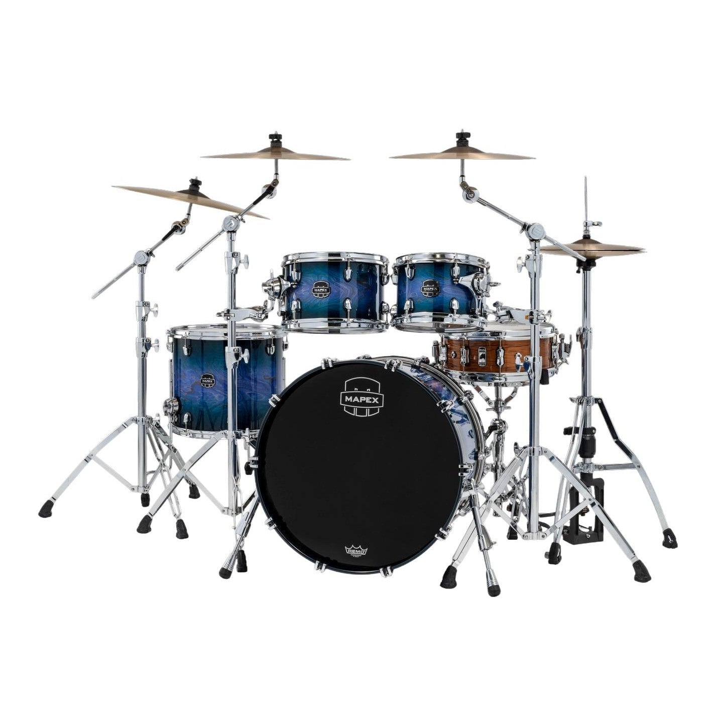 Mapex Saturn VI Rock 4pc Drum Set 22/10/12/16 Cobalt Burst - Drum Center Of Portsmouth
