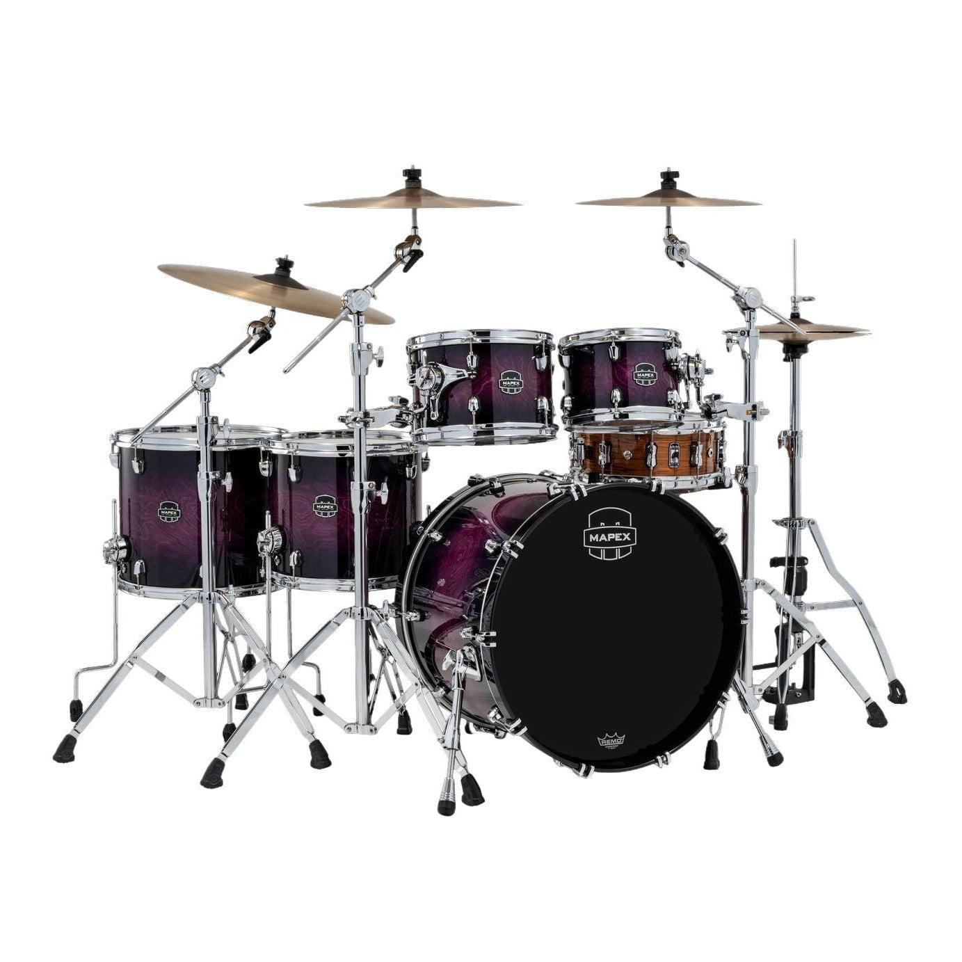 Mapex Saturn VI Studioease 5pc Drum Set 22/10/12/14/16 Royal Purple Burst - Drum Center Of Portsmouth