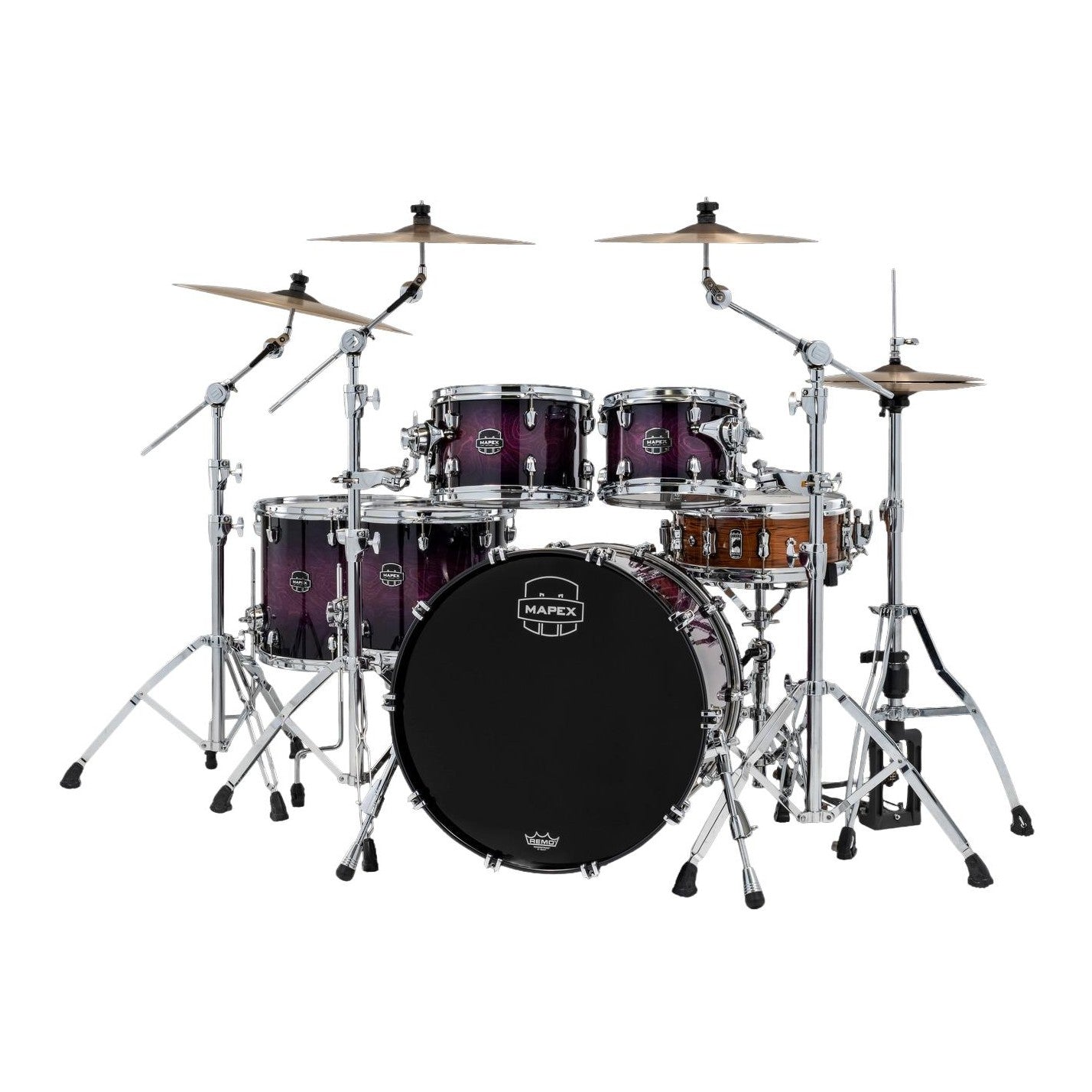 Mapex Saturn VI Studioease 5pc Drum Set 22/10/12/14/16 Royal Purple Burst - Drum Center Of Portsmouth