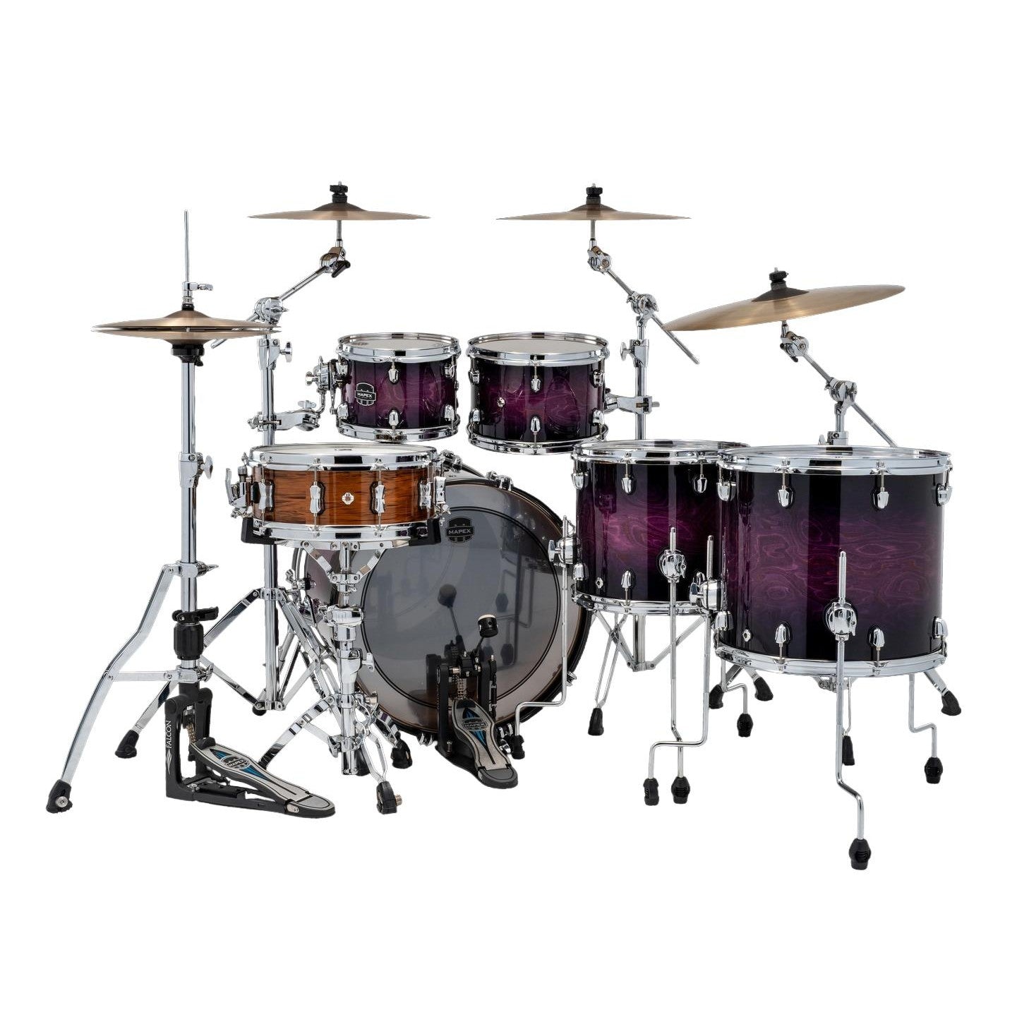 Mapex Saturn VI Studioease 5pc Drum Set 22/10/12/14/16 Royal Purple Burst - Drum Center Of Portsmouth