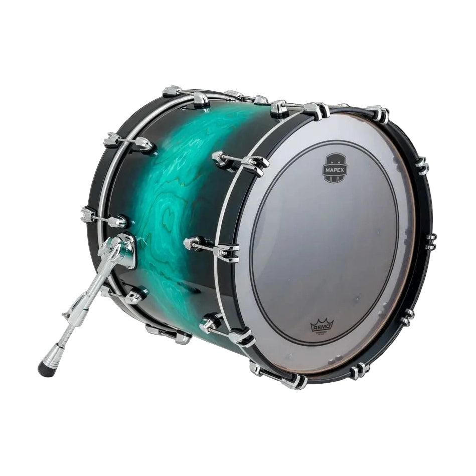 Mapex Saturn VI Bass Drum 20x16 (w/Mount Bracket) Marine Teal Burst - Drum Center Of Portsmouth