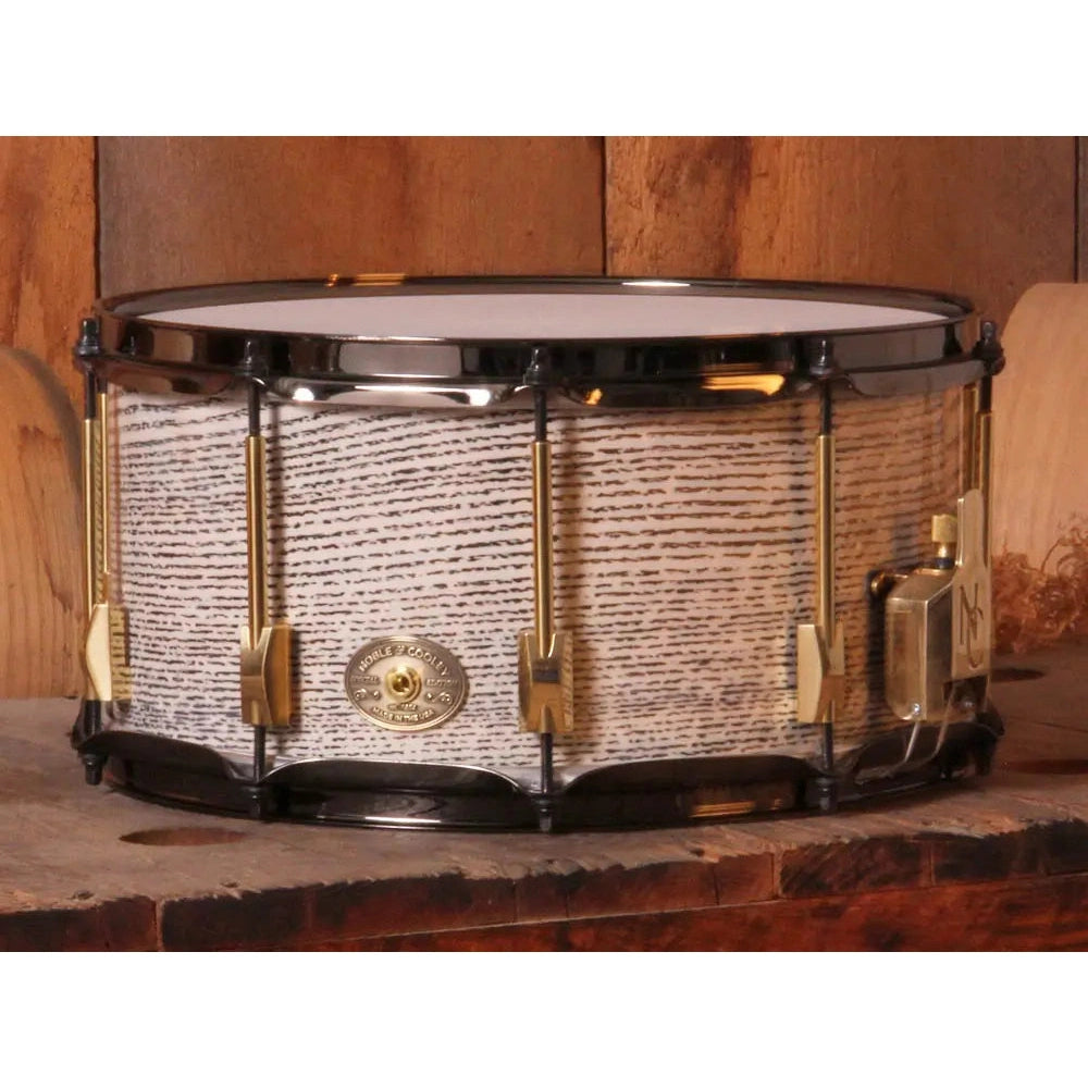 Noble & Cooley Solid Shell Classic Ash Snare Drum 14x7 Royal White Tiger - Drum Center Of Portsmouth