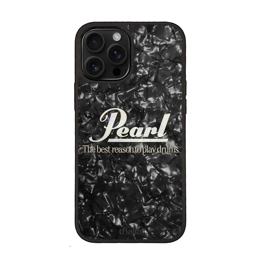 Thalia Pearl Logo Case for iPhone 15 | Horizontal Logo, Black Diamond
