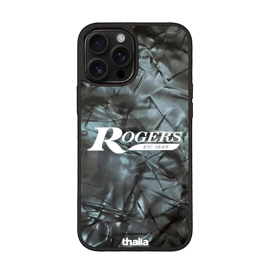 Thalia Rogers Logo Case for iPhone 15 Pro | Horizontal Logo, Black Diamond