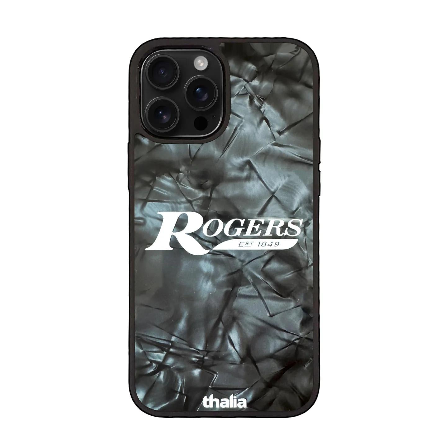 Thalia Rogers Logo Case for iPhone 14 | Horizontal Logo, Black Diamond