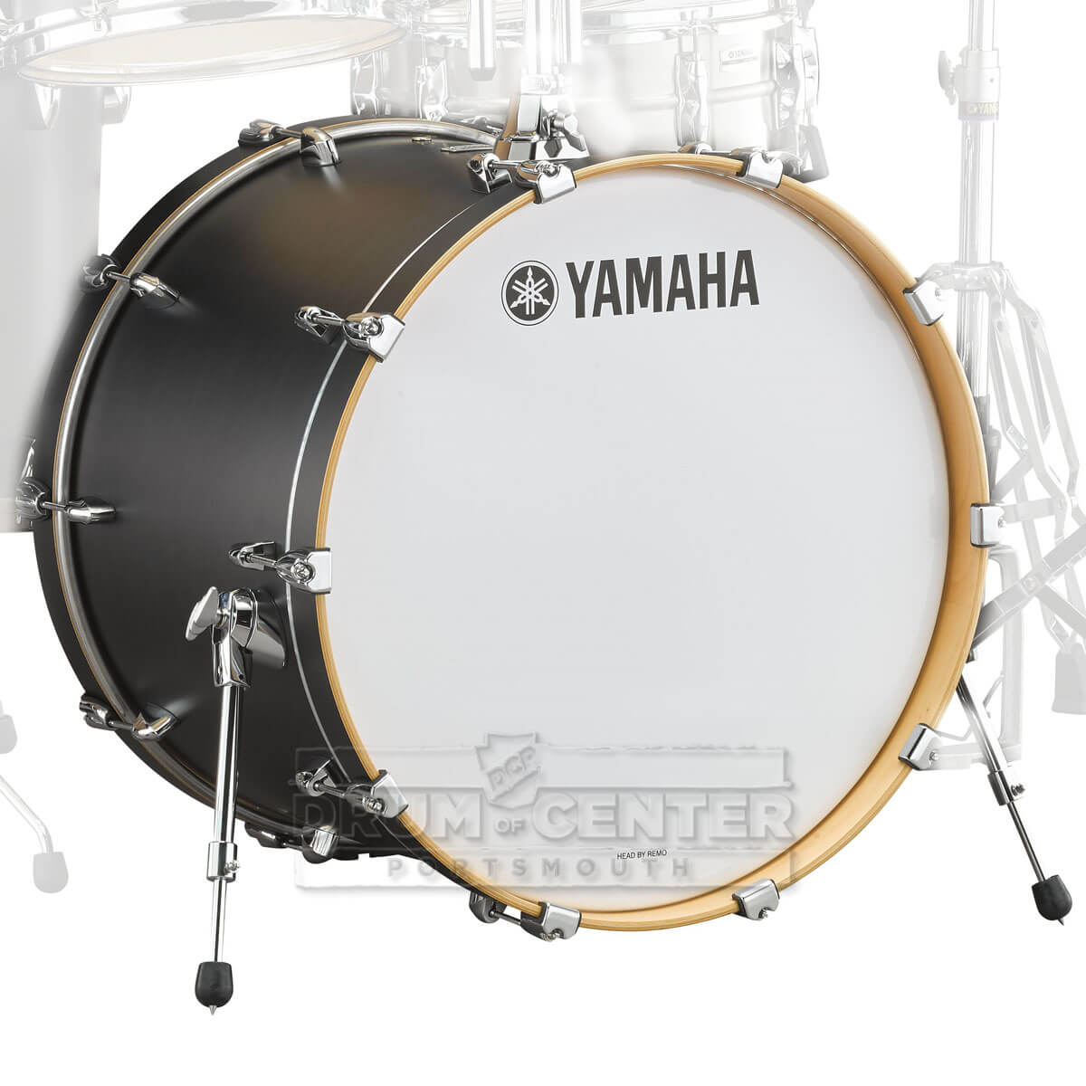 Yamaha Tour Custom Maple Bass Drum 22x16 Licorice Satin - Drum Center Of Portsmouth