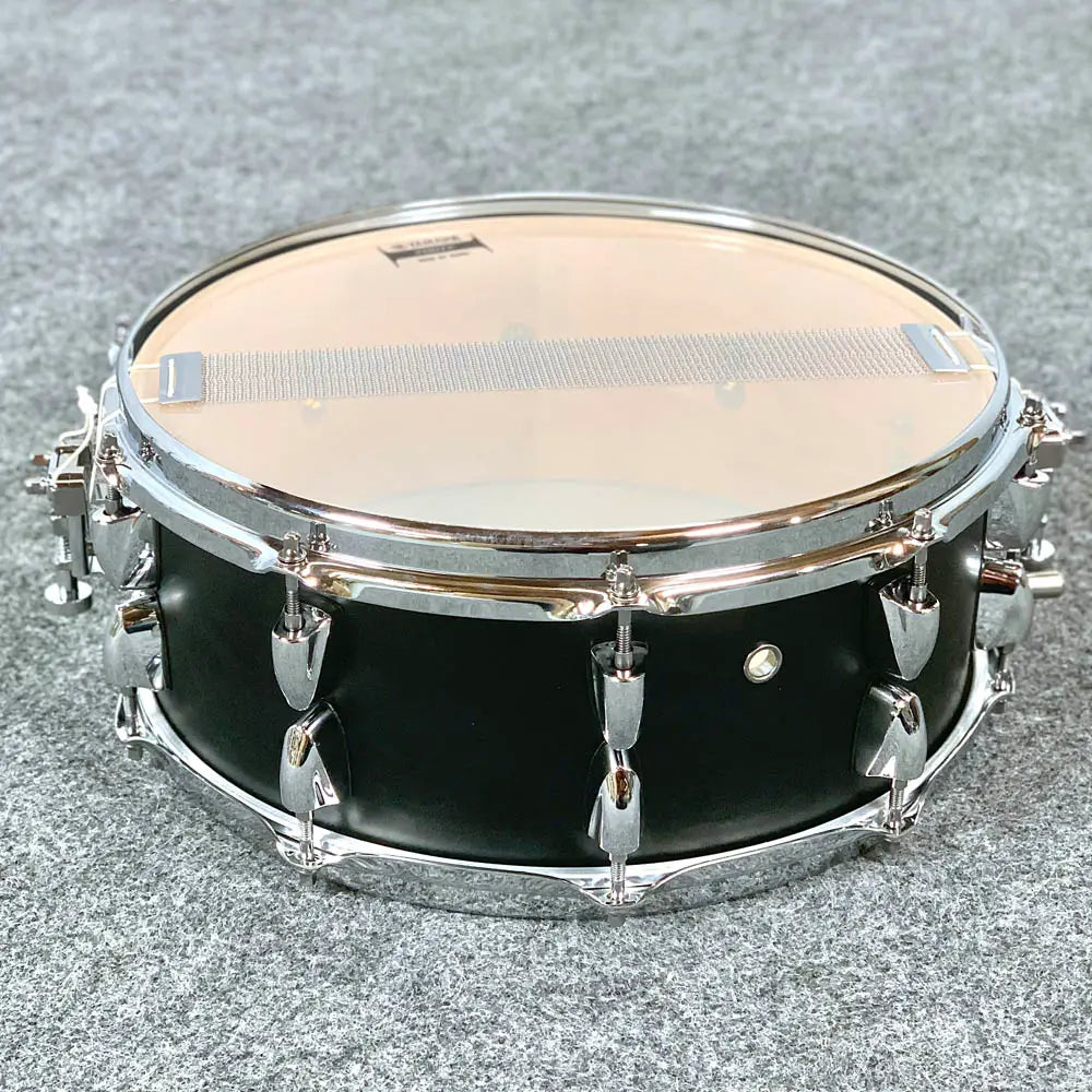 Used Yamaha Tour Custom Maple Snare Drum 14x5.5 Licorice Satin - Drum Center Of Portsmouth
