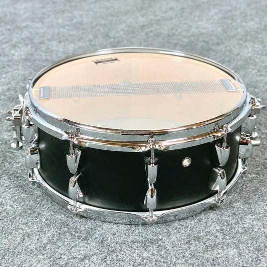 Used Yamaha Tour Custom Maple Snare Drum 14x5.5 Licorice Satin - Drum Center Of Portsmouth