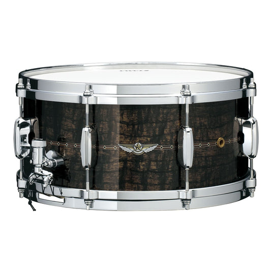 Tama Star Maple Snare Drum 14x8 Charcoal Brown Paraiso w/Outer Inlays - Drum Center Of Portsmouth