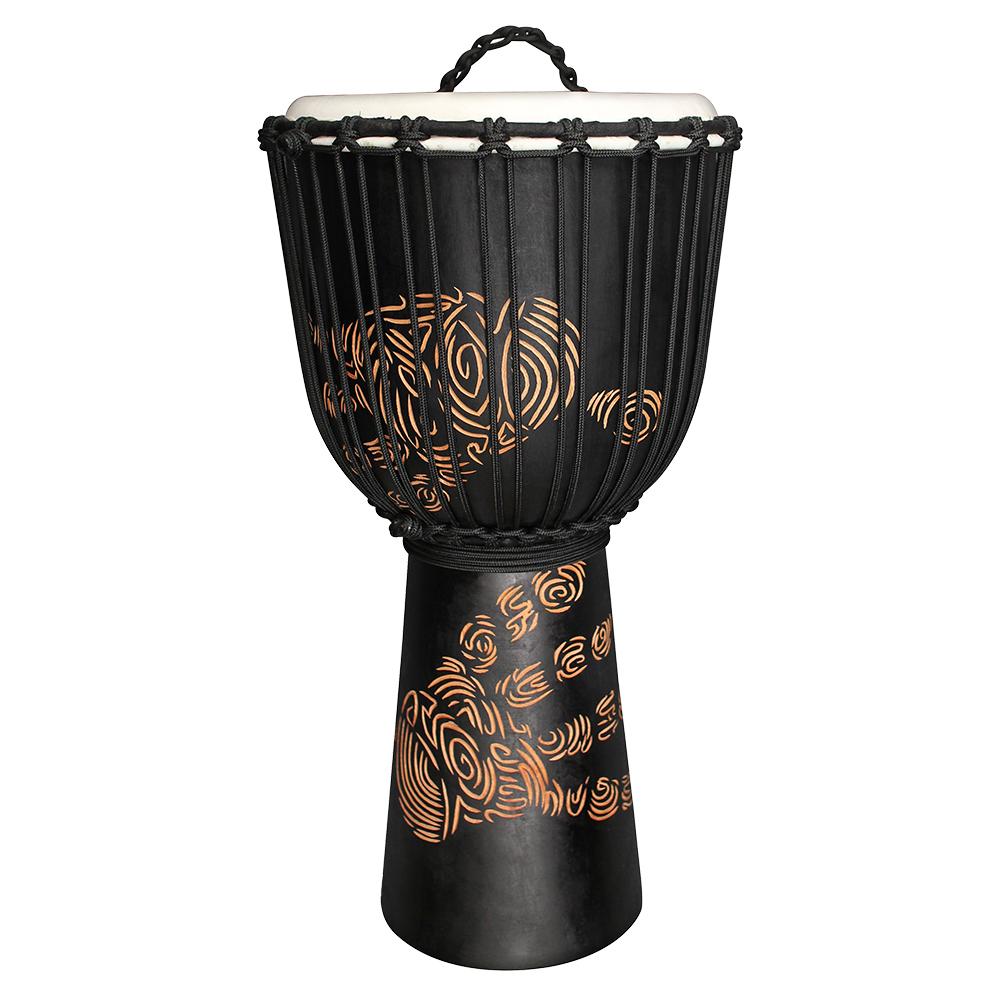 Toca Street Carved Djembe 10" Hand Print - Drum Center Of Portsmouth