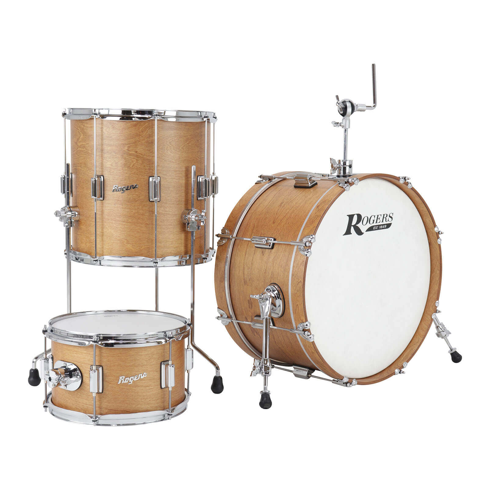 Rogers Tower Uptown 3pc Drum Set Satin Birch - Drum Center Of Portsmouth