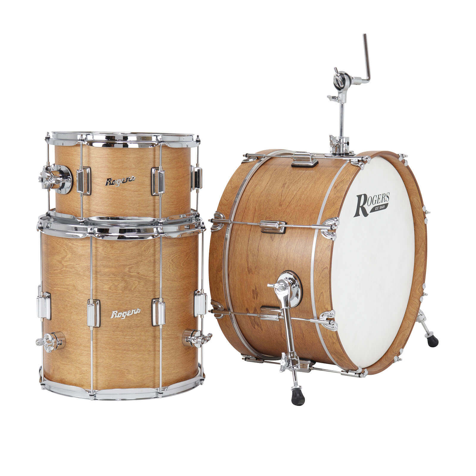 Rogers Tower Uptown 3pc Drum Set Satin Birch - Drum Center Of Portsmouth