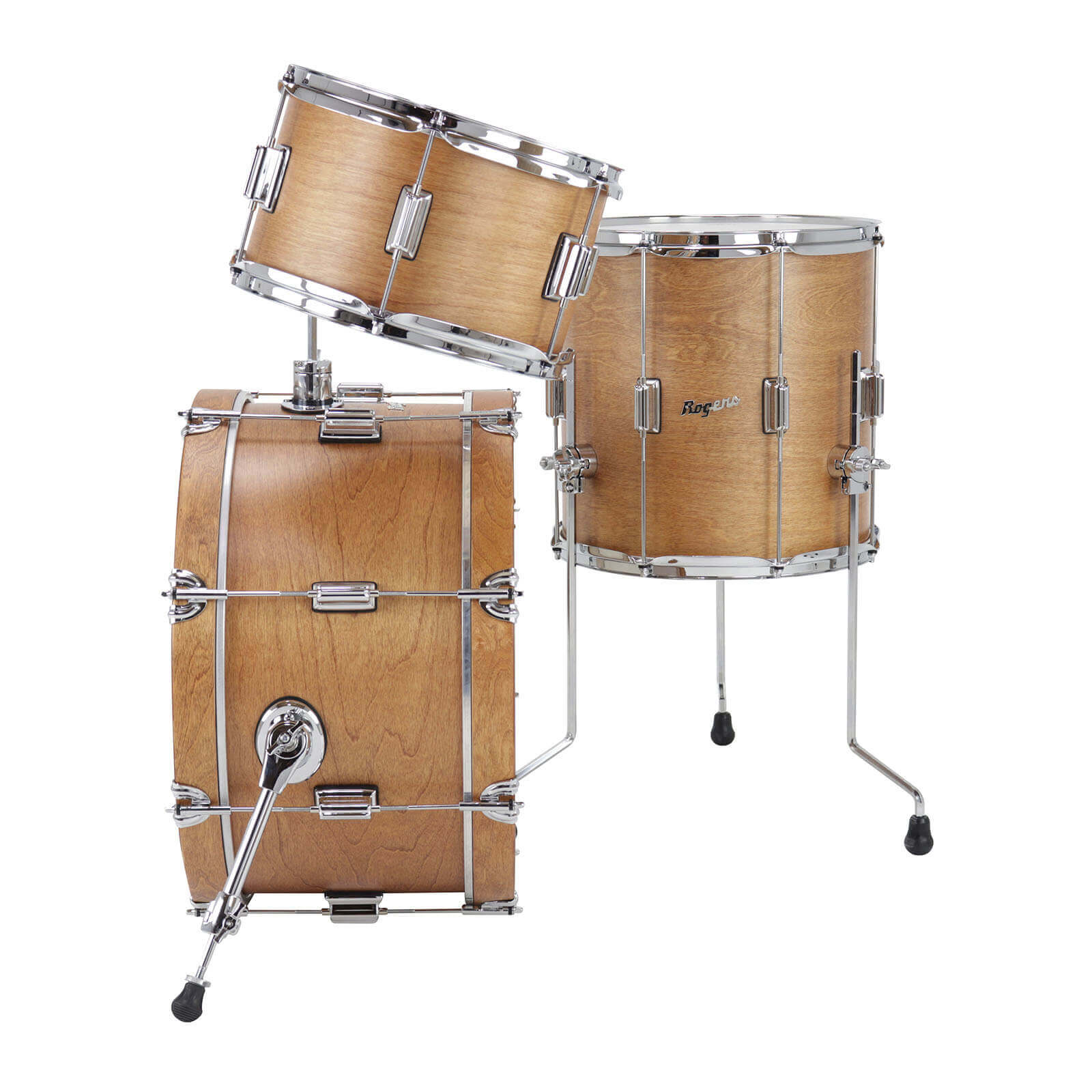 Rogers Tower Uptown 3pc Drum Set Satin Birch - Drum Center Of Portsmouth