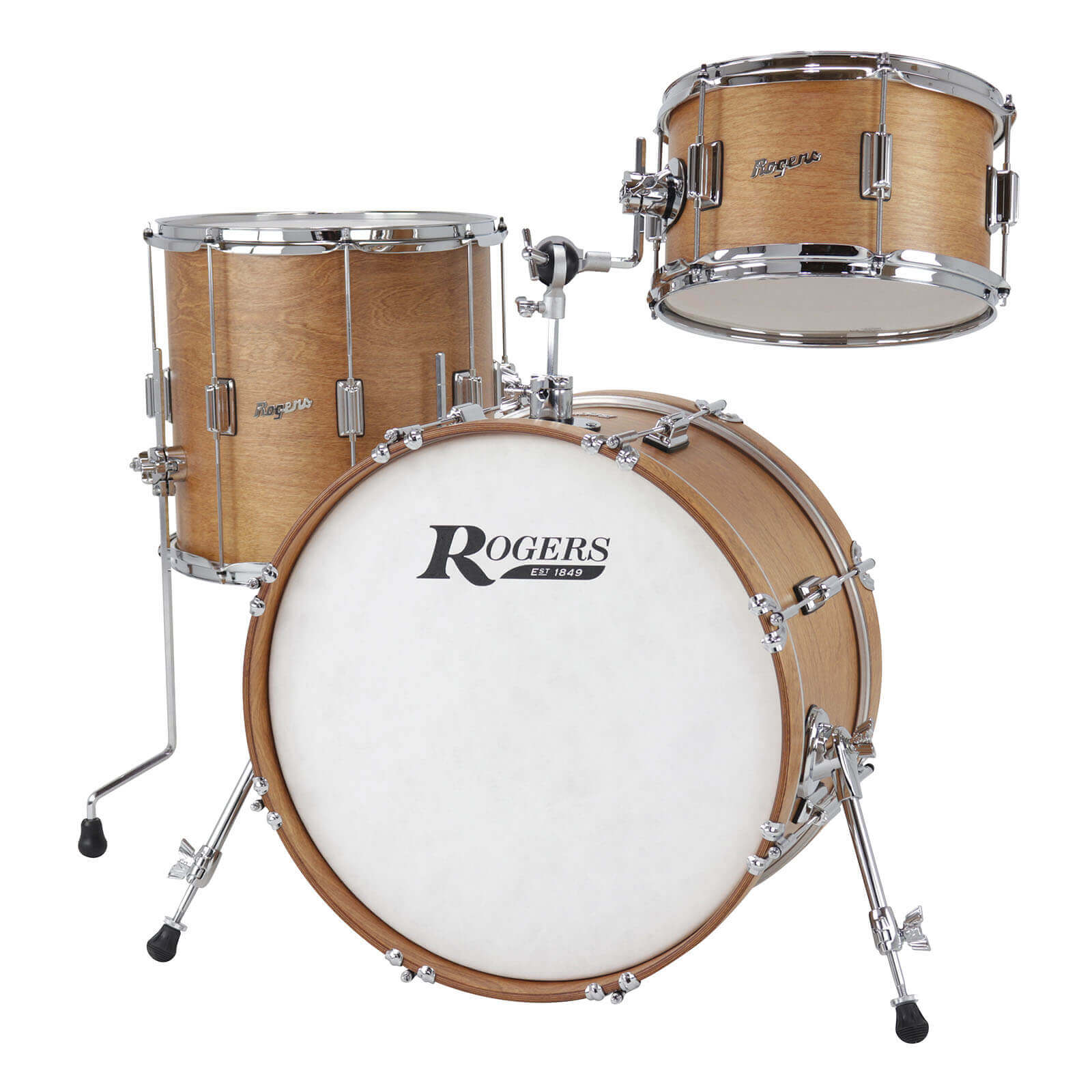 Rogers Tower Uptown 3pc Drum Set Satin Birch - Drum Center Of Portsmouth