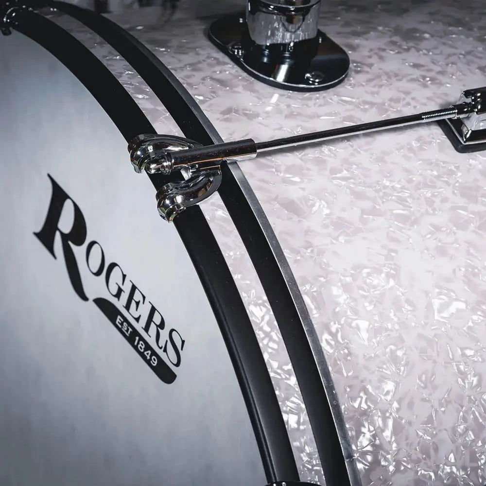Rogers Tower 3pc Drum Set White Marine Pearl - Drum Center Of Portsmouth