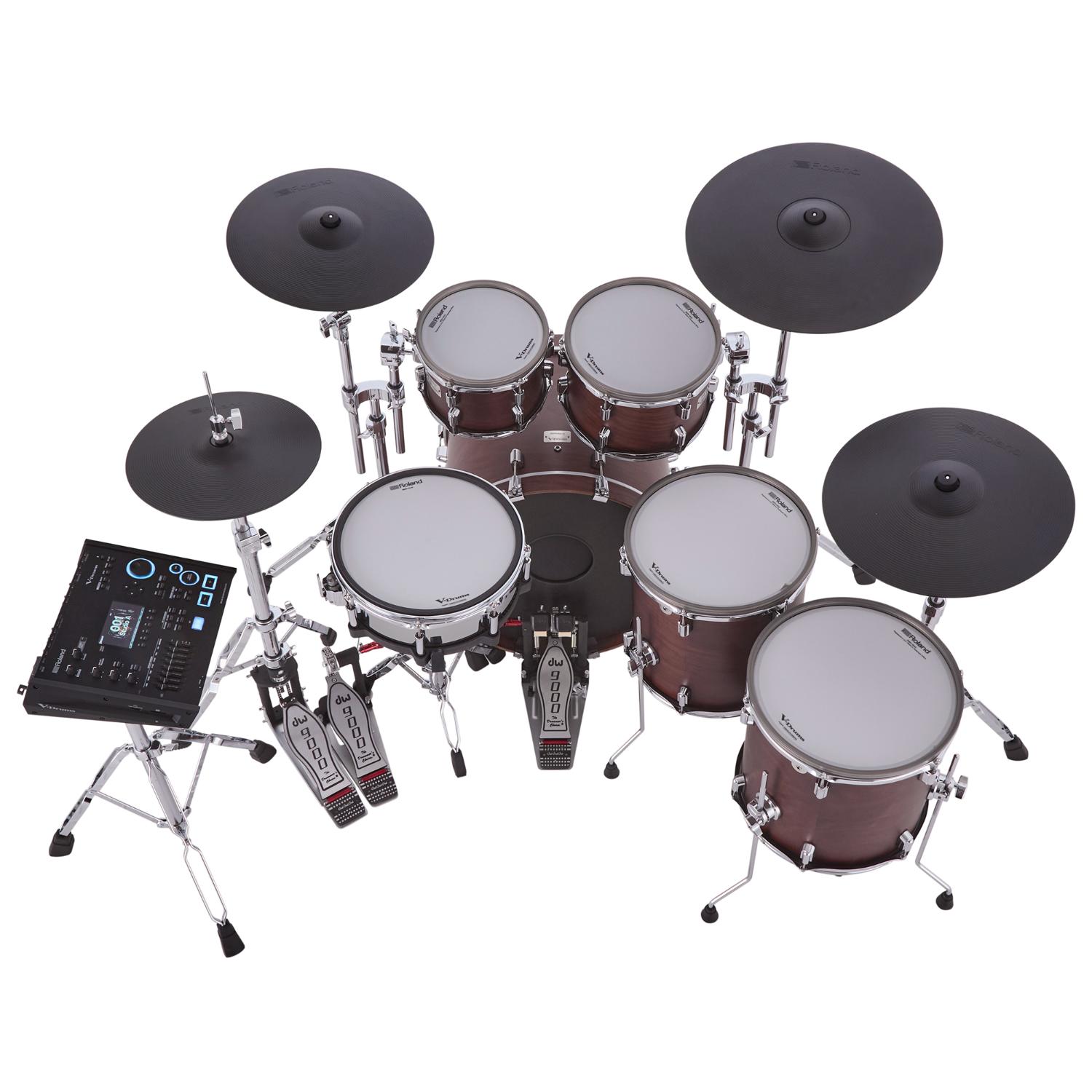 Roland VAD716 V-Drums Acoustic Design 716 Drum Set Satin Walnut