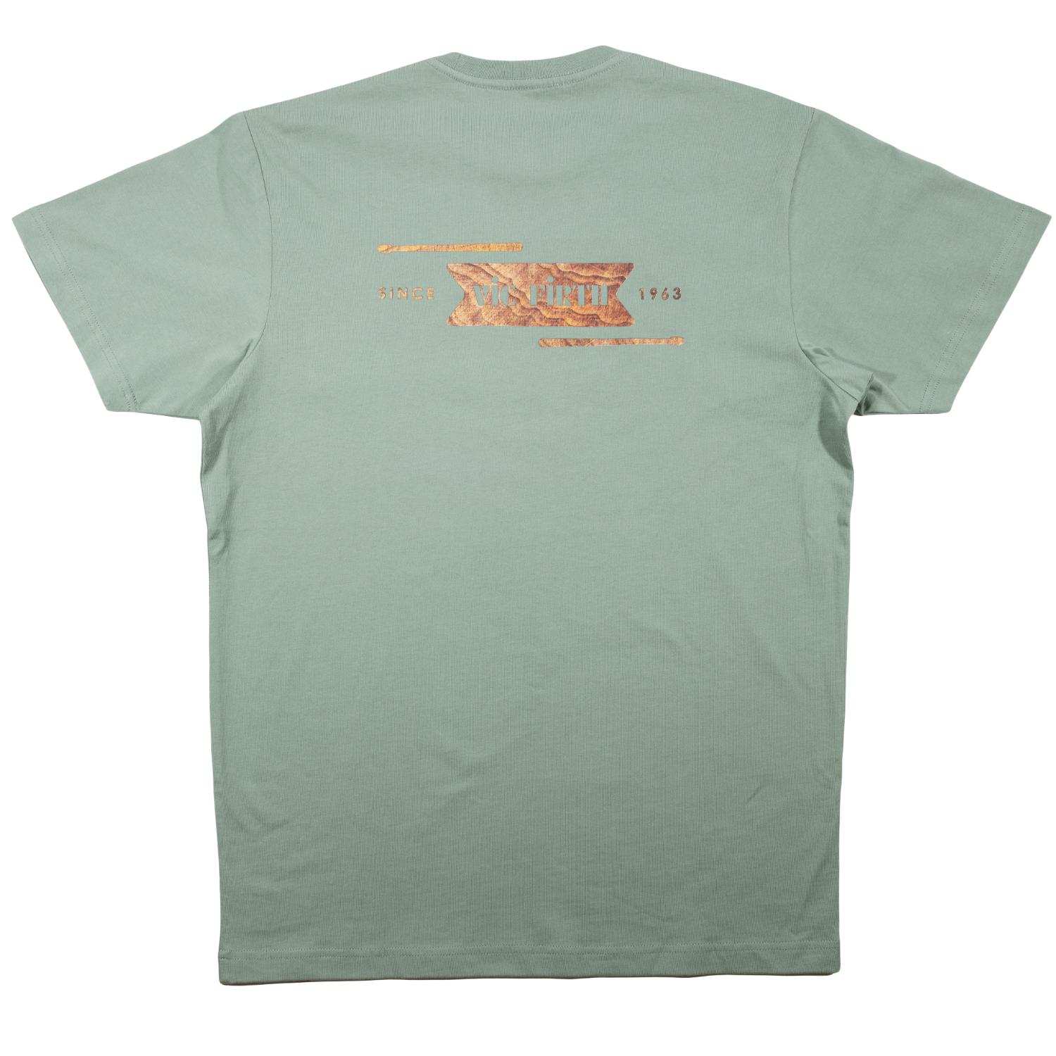 Vic Firth Limited Edition Woodgrain T-Shirt Sage, Medium - Drum Center Of Portsmouth