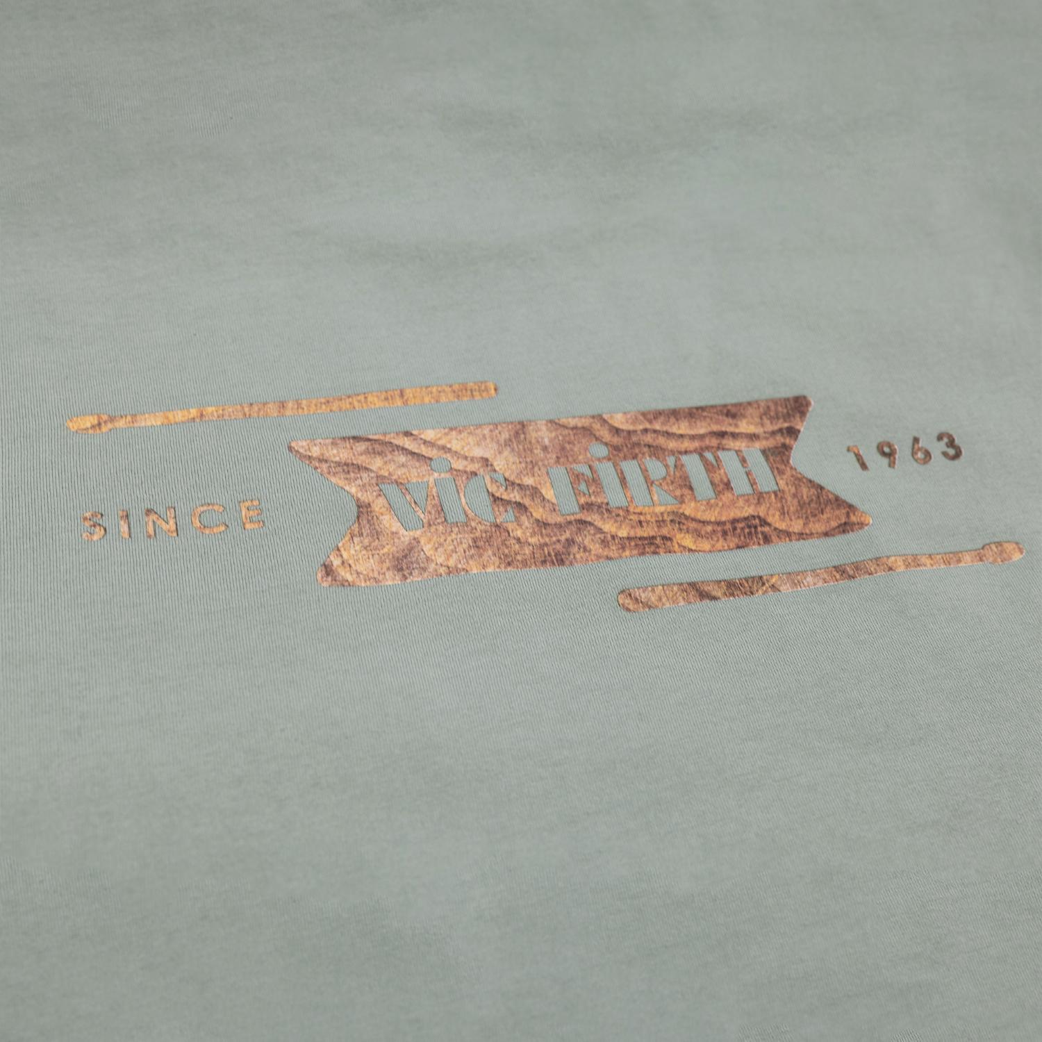 Vic Firth Limited Edition Woodgrain T-Shirt Sage, XX-Large - Drum Center Of Portsmouth