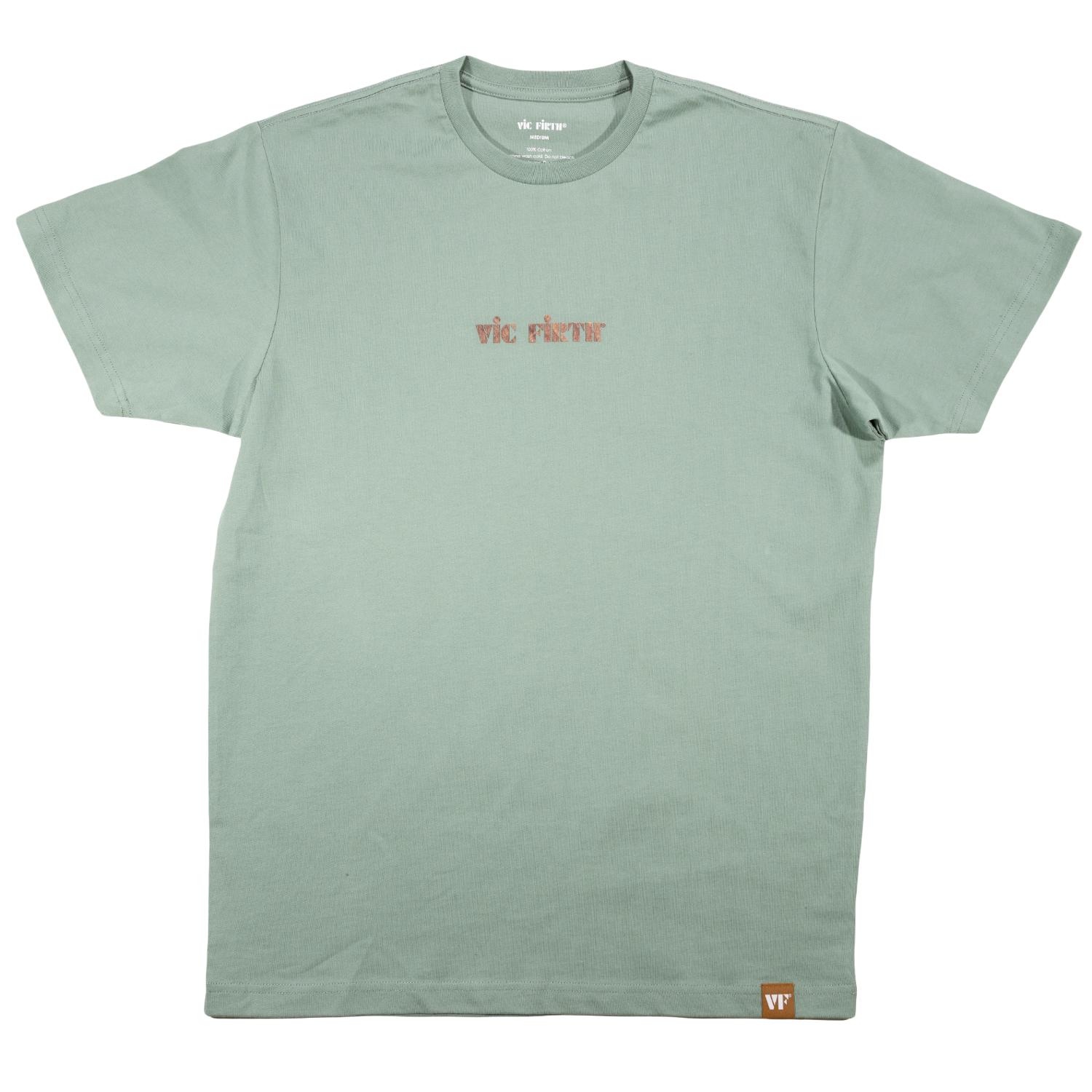 Vic Firth Limited Edition Woodgrain T-Shirt Sage, XX-Large - Drum Center Of Portsmouth