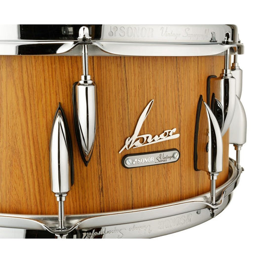 Sonor Vintage Snare Drum 14x6.5 Teak Semi-Gloss - Drum Center Of Portsmouth