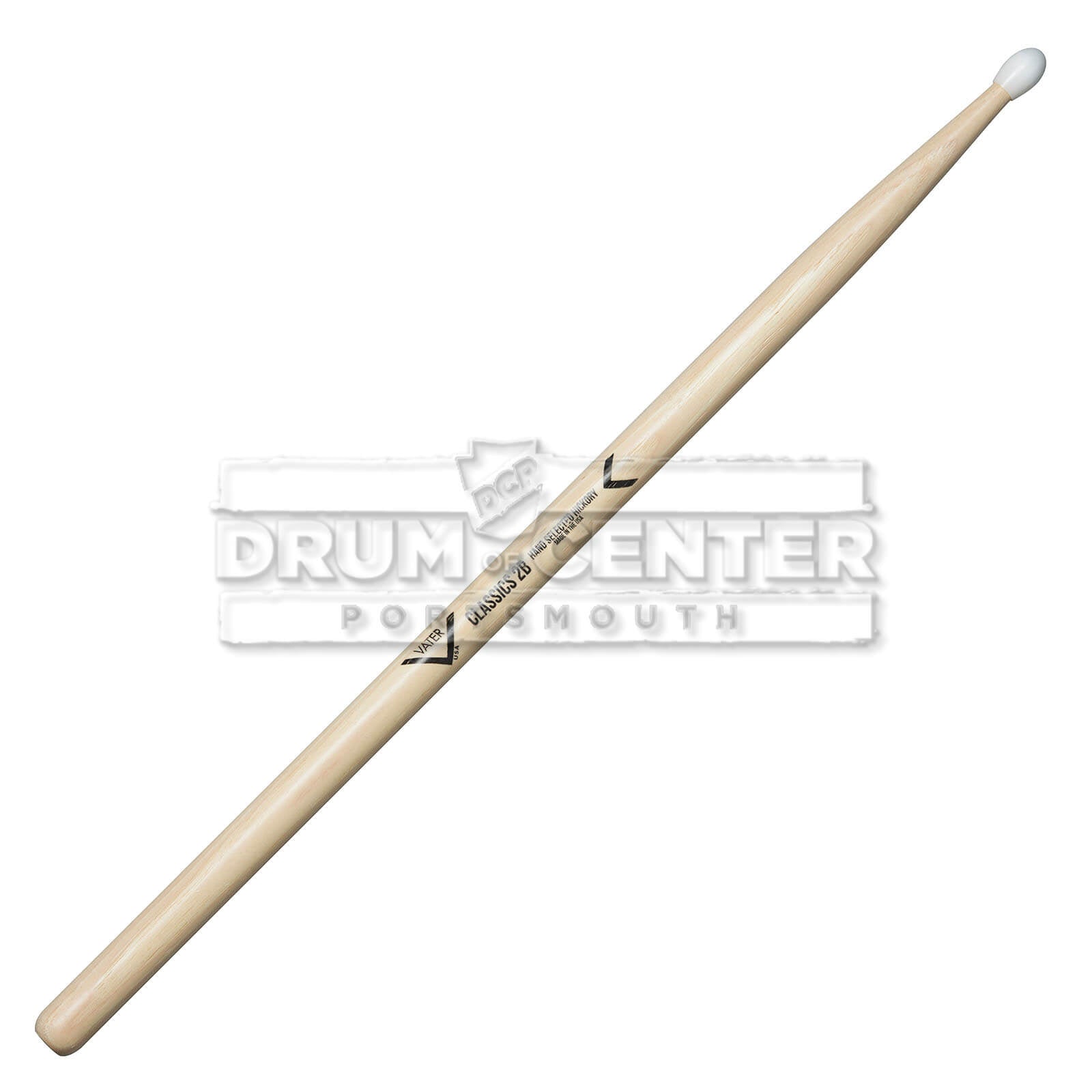 Vater American Hickory Classics 2B Nylon Tip Drum Sticks