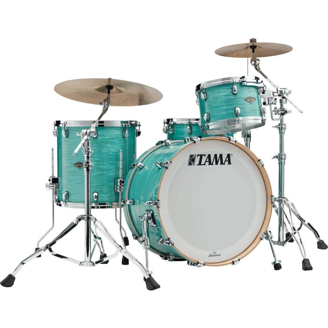 Tama Starclassic Walnut/Birch 3pc Drum Set w/22"BD Surf Green Silk - Drum Center Of Portsmouth