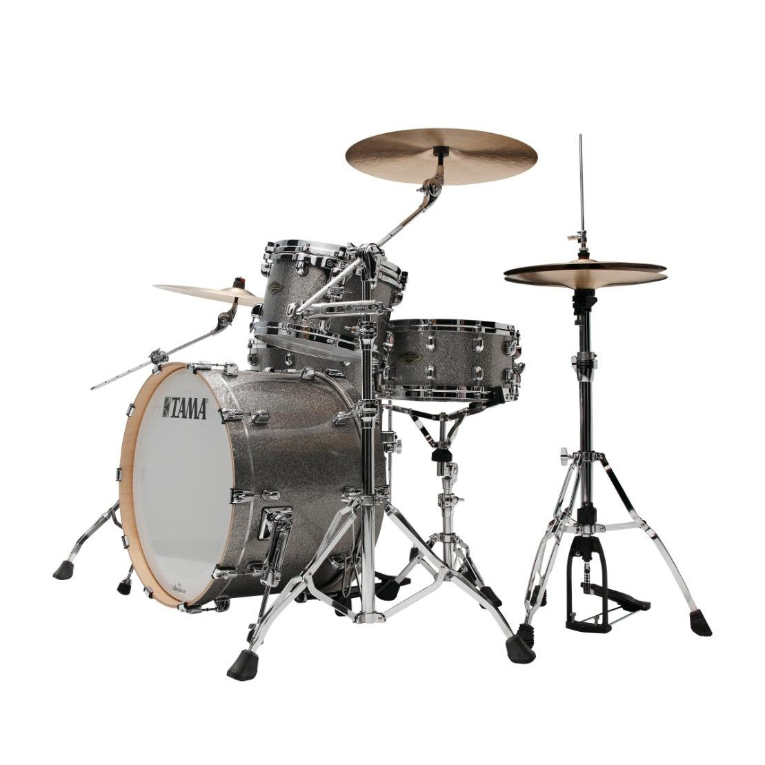 Tama Starclassic Walnut/Birch 3pc Drum Set Smoked Silver Sparkle - Drum Center Of Portsmouth