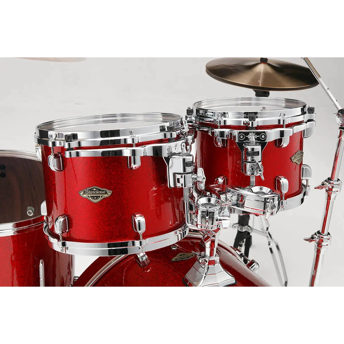 Tama Starclassic Walnut/Birch 4pc Drum Set Garnet Red Sparkle - Drum Center Of Portsmouth