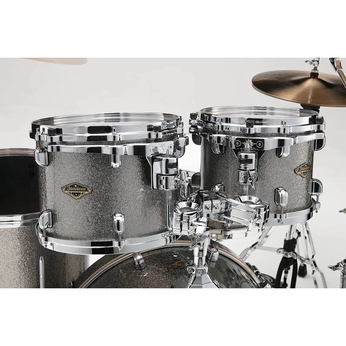 Tama Starclassic Walnut/Birch 4pc Drum Set Smoked Silver Sparkle - Drum Center Of Portsmouth