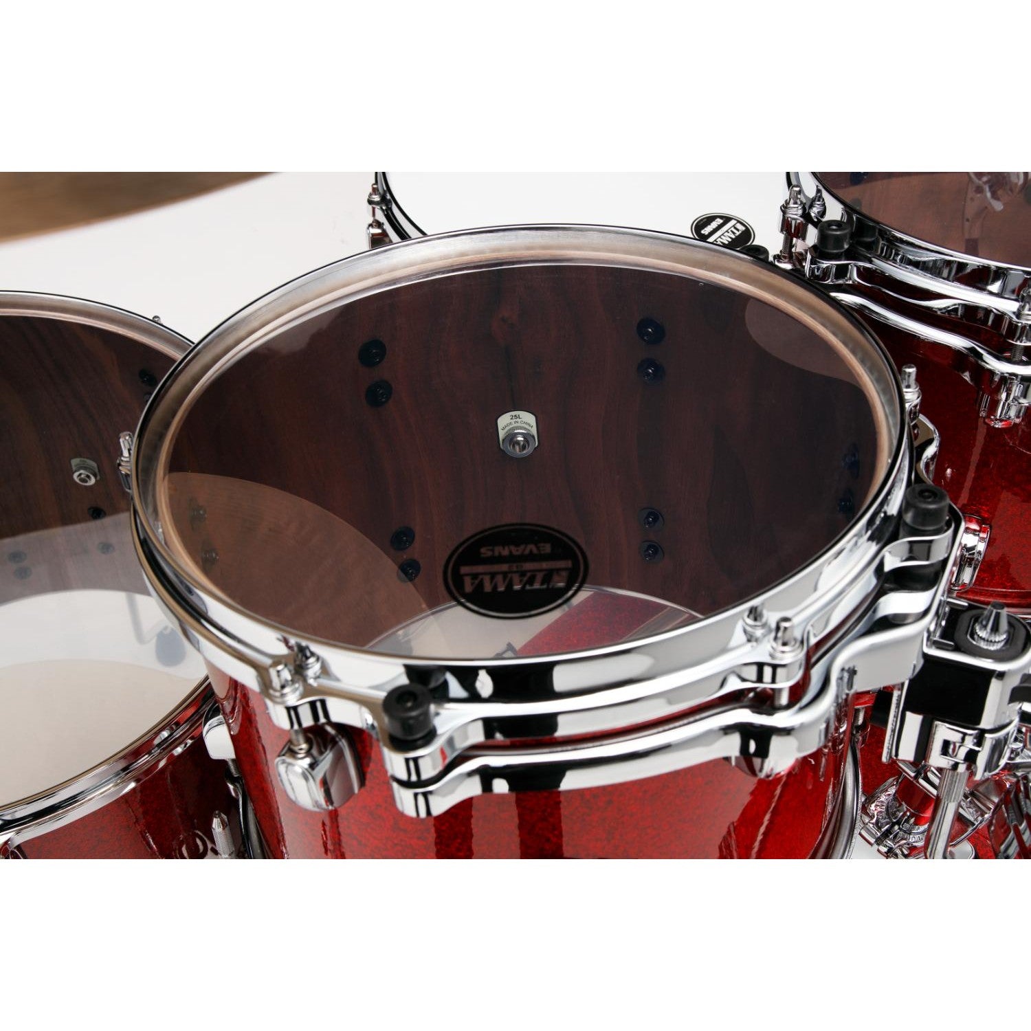 Tama Starclassic Walnut/Birch 5pc Drum Set Garnet Red Sparkle - Drum Center Of Portsmouth
