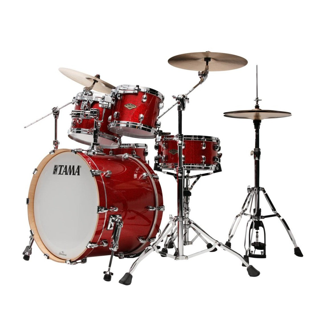 Tama Starclassic Walnut/Birch 5pc Drum Set Garnet Red Sparkle - Drum Center Of Portsmouth