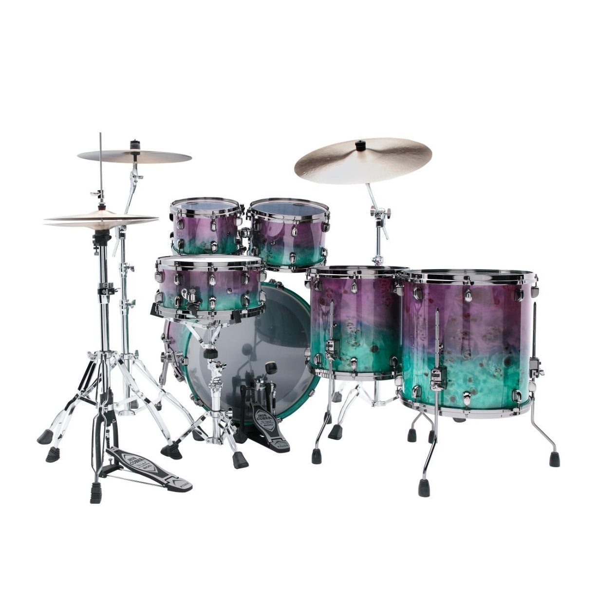 Tama Starclassic Walnut/Birch 5pc Drum Set w/22BD Nebula Mappa Burl Fade - Drum Center Of Portsmouth