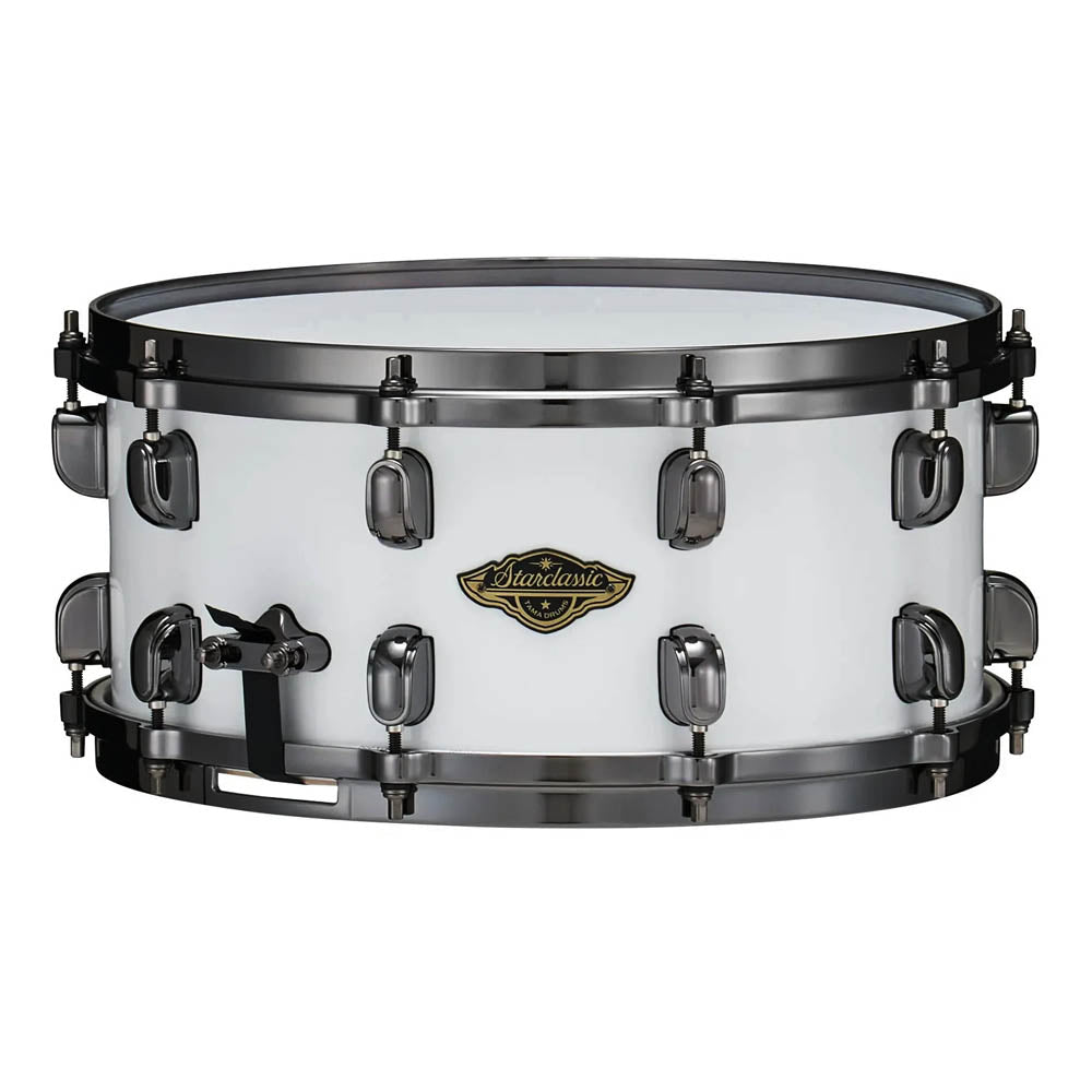Tama Starclassic Walnut/Birch Snare Drum 14x6.5 Piano White w/Black Hardware - DCP Exclusive! - Drum Center Of Portsmouth