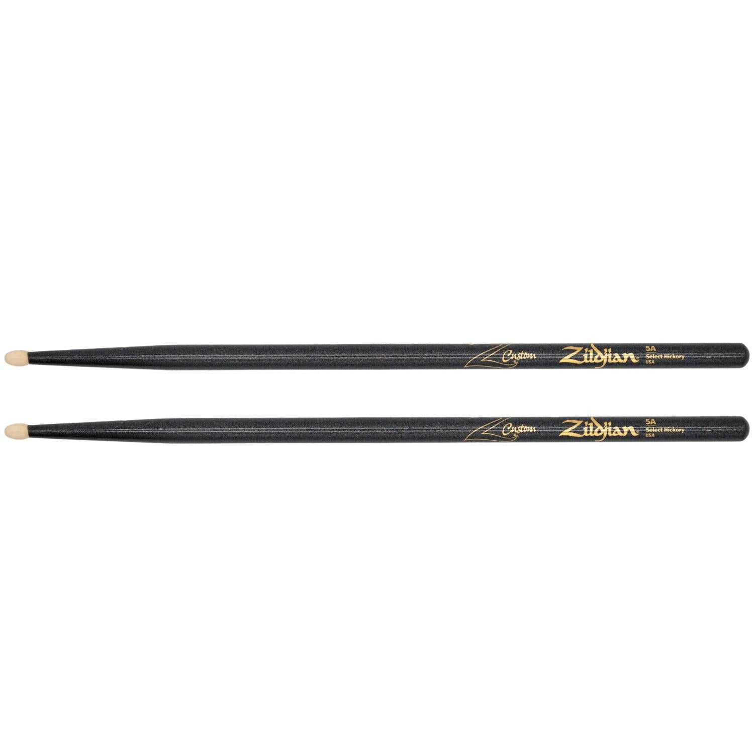 Zildjian Z Custom Limited Edition Drum Sticks 5A Black Chroma, Wood Tip - Drum Center Of Portsmouth