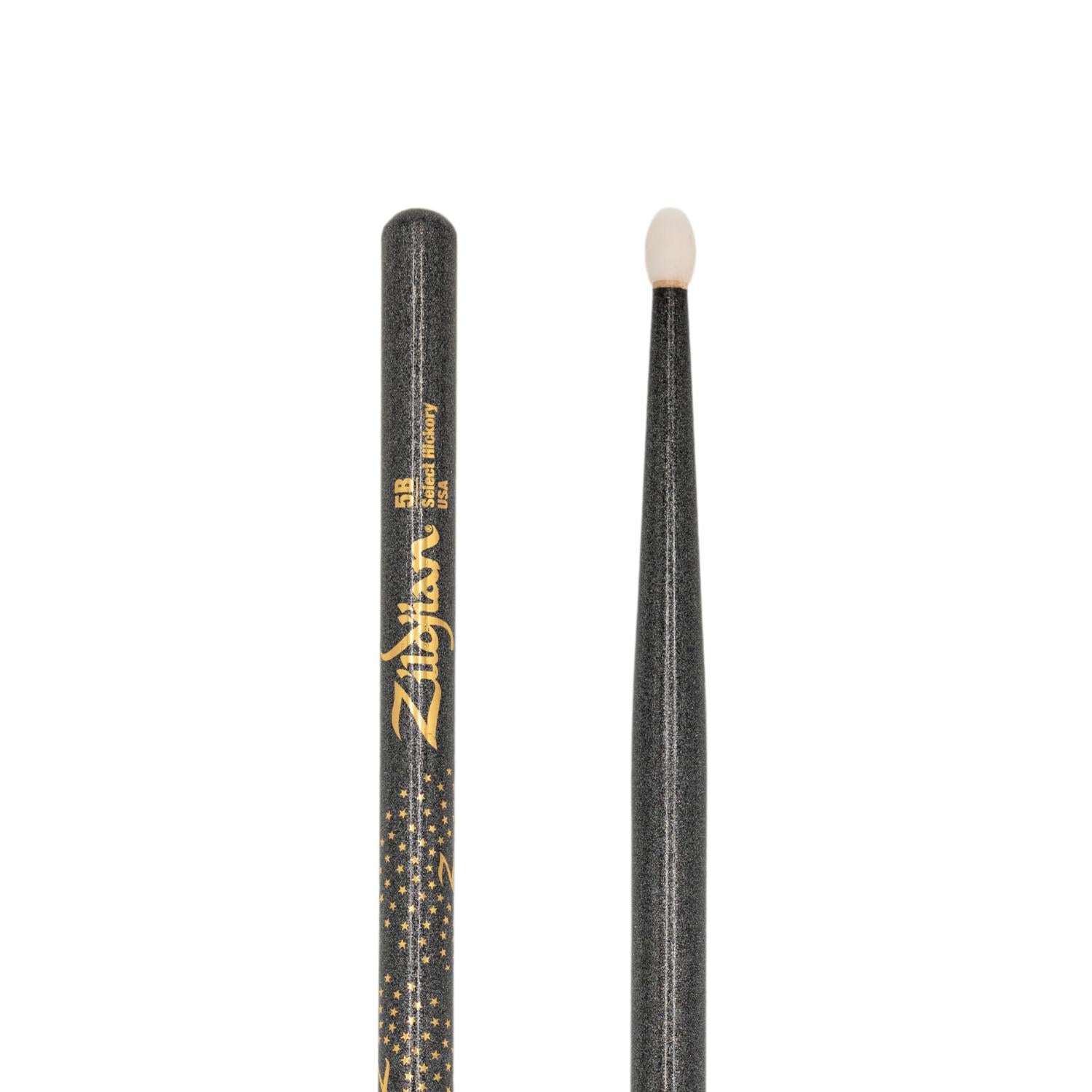 Zildjian Z Custom Limited Edition Drum Sticks 5B Black Chroma, Nylon Tip - Drum Center Of Portsmouth