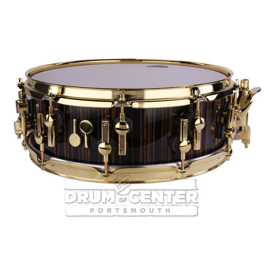 Sonor SQ2 Heavy Beech Snare Drum 14x5 Ebony Gloss w/Gold Hardware
