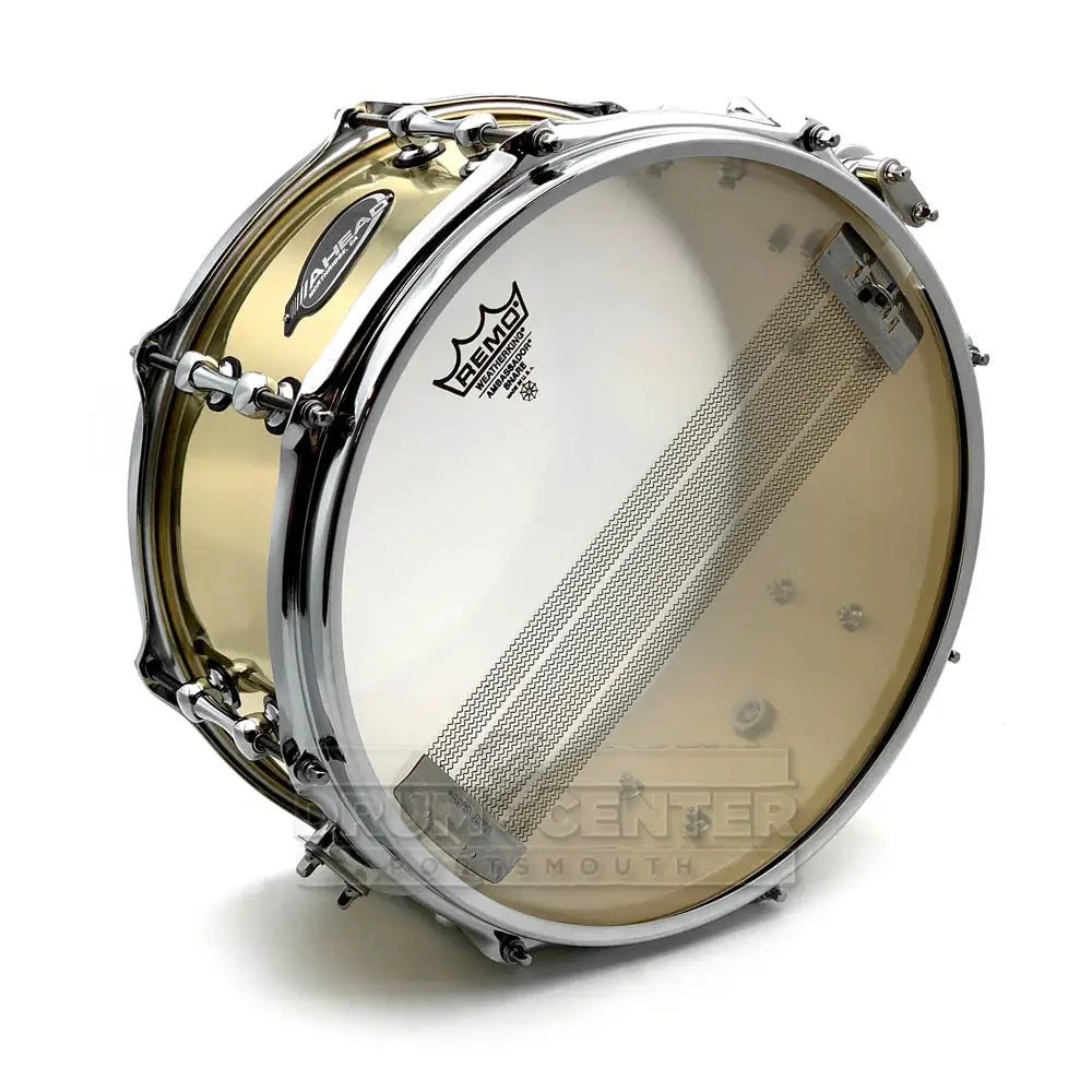 Ahead 3mm Cast Bell Brass Snare Dum 13x6 Polished w/Trick Throw-Off - Drum Center Of Portsmouth
