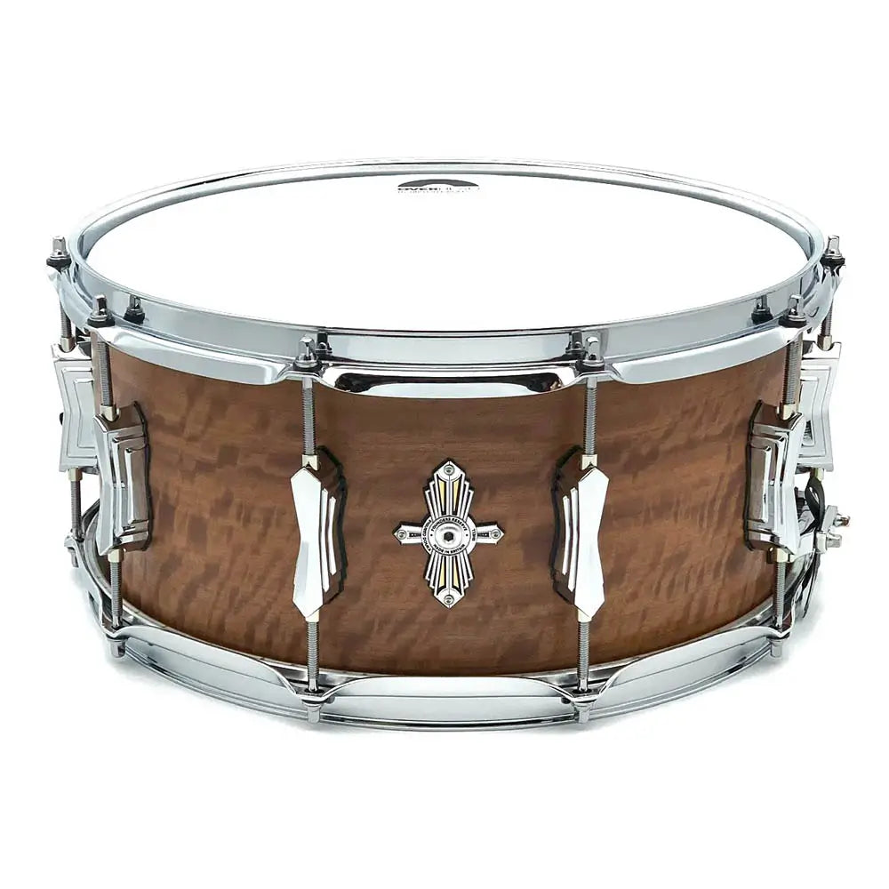 British Drum Company Founder's Reserve Pure Ultra Snare Drum 14x6.5 Figured Douka - Drum Center Of Portsmouth