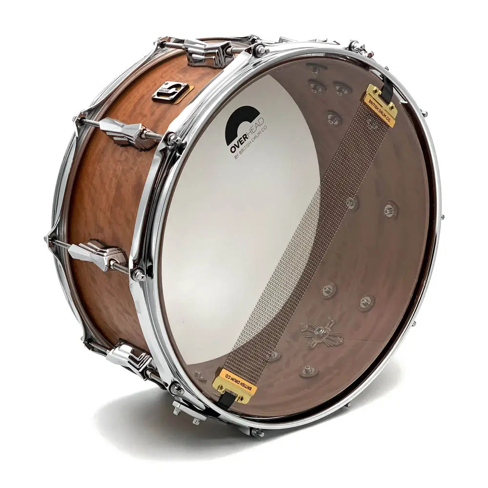 British Drum Company Founder's Reserve Pure Ultra Snare Drum 14x6.5 Figured Douka - Drum Center Of Portsmouth