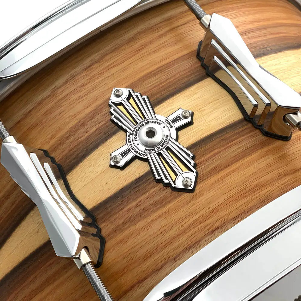 British Drum Company Founder's Reserve Pure Ultra Snare Drum 14x6.5 Wild Eldorado - Drum Center Of Portsmouth