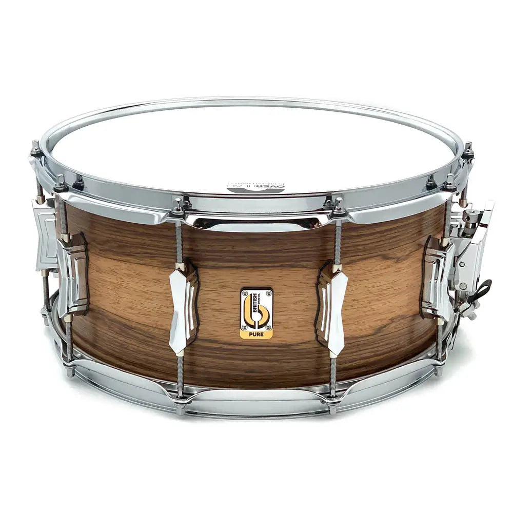 British Drum Company Founder's Reserve Pure Ultra Snare Drum 14x6.5 Wild Mango - Drum Center Of Portsmouth
